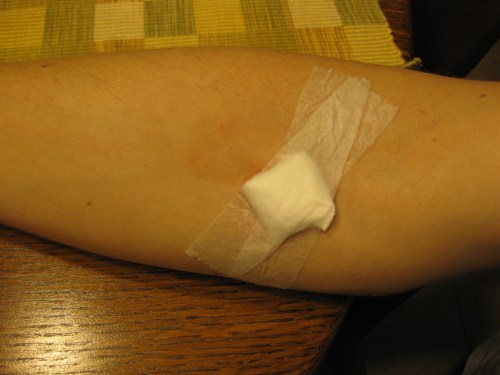 Demonstrating my right to bare arms.