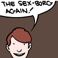 The phrase "Sex-Borg" is copyrighted by Gene Roddenberry.