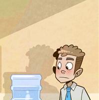 I've got my eye on you, *water cooler*