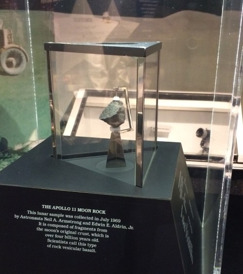 A moon rock!!! Turns out they look pretty much like earth rocks.